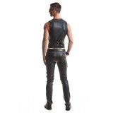Herren Weste RMOliver001 schwarz von Regnes Fetish Planet | Fesselliebe.de