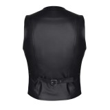 Herren Weste RMOliver001 schwarz von Regnes Fetish Planet | Fesselliebe.de