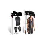 Herren Weste RMOliver001 schwarz von Regnes Fetish Planet | Fesselliebe.de