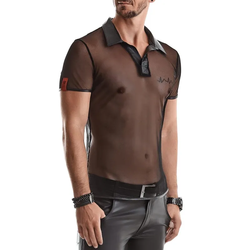 Herren T-Shirt RMRoberto001 schwarz von Regnes Fetish Planet | Fesselliebe.de