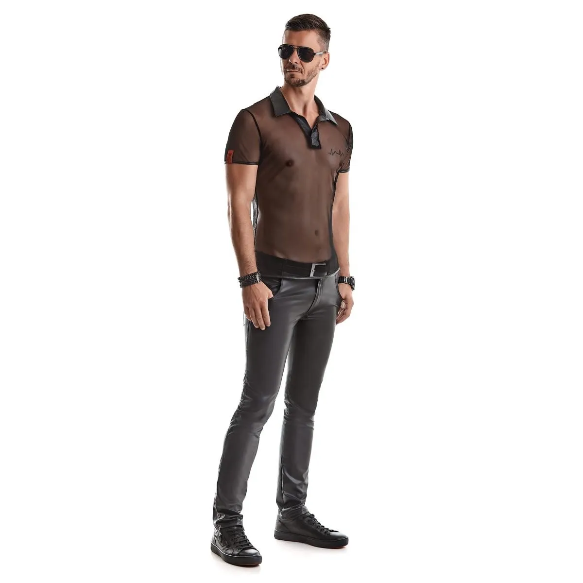 Herren T-Shirt RMRoberto001 schwarz von Regnes Fetish Planet | Fesselliebe.de