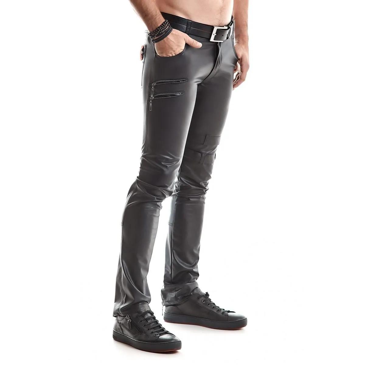 Lange Herren Hose RMTommaso001 schwarz von Regnes Fetish PLanet | Fesselliebe.de