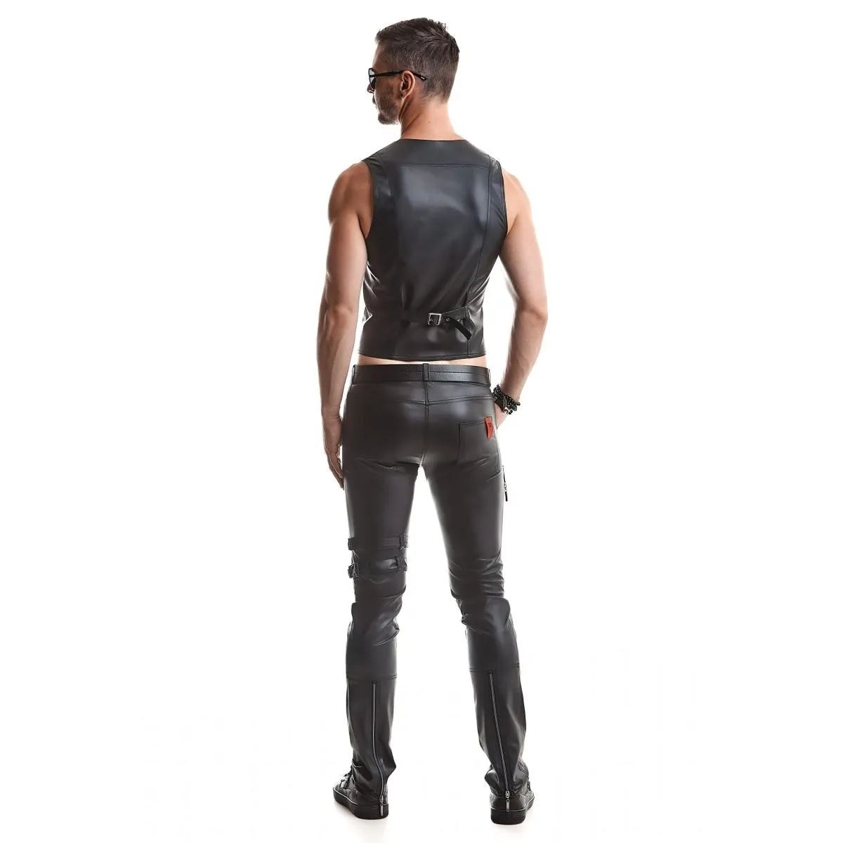 Lange Herren Hose RMTommaso001 schwarz von Regnes Fetish PLanet | Fesselliebe.de