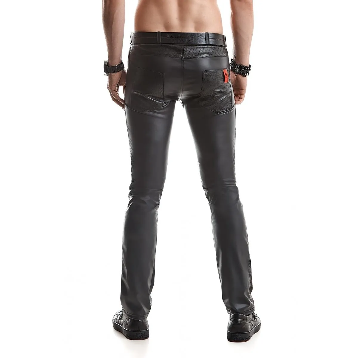 Lange Herren Hose RMVincenzo001 schwarz von Regnes Fetish PLanet | Fesselliebe.de