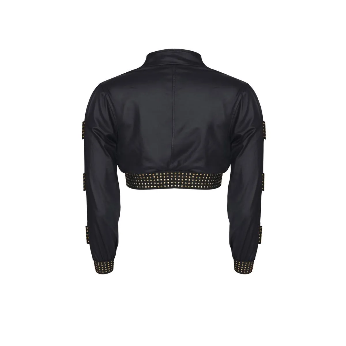 Schwarzer kurze Damen Jacke CBMartha001 von Demoniq Cash Baby Collection | Fesselliebe.de