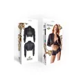 Schwarzer kurze Damen Jacke CBMartha001 von Demoniq Cash Baby Collection