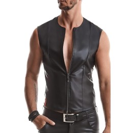 Herren Weste RMOttaviano001 schwarz von Regnes Fetish Planet | Fesselliebe.de