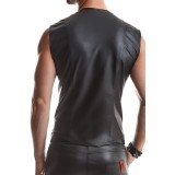 Herren Weste RMOttaviano001 schwarz von Regnes Fetish Planet | Fesselliebe.de