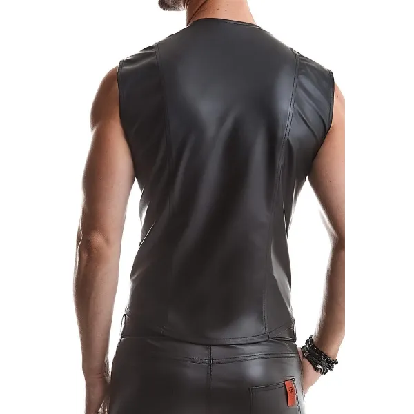 Herren Weste RMOttaviano001 schwarz von Regnes Fetish Planet | Fesselliebe.de