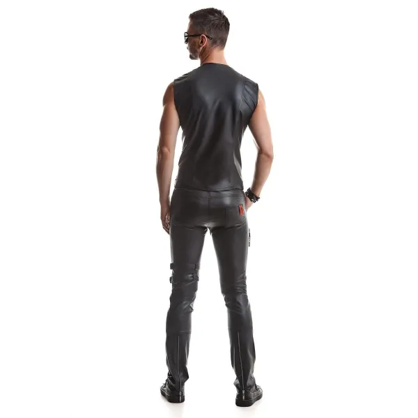 Herren Weste RMOttaviano001 schwarz von Regnes Fetish Planet | Fesselliebe.de