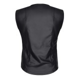 Herren Weste RMOttaviano001 schwarz von Regnes Fetish Planet | Fesselliebe.de