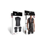 Herren Weste RMOttaviano001 schwarz von Regnes Fetish Planet | Fesselliebe.de