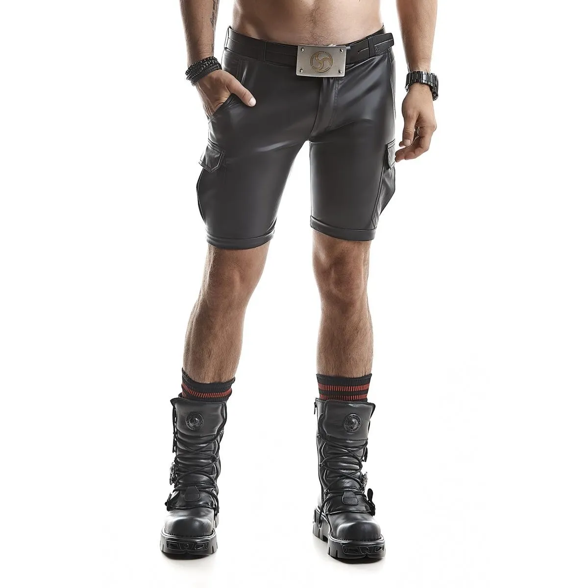 Herren Shorts RMLorenzo001 schwarz von Regnes Fetish Planet Red Mark 2 | Fesselliebe.de