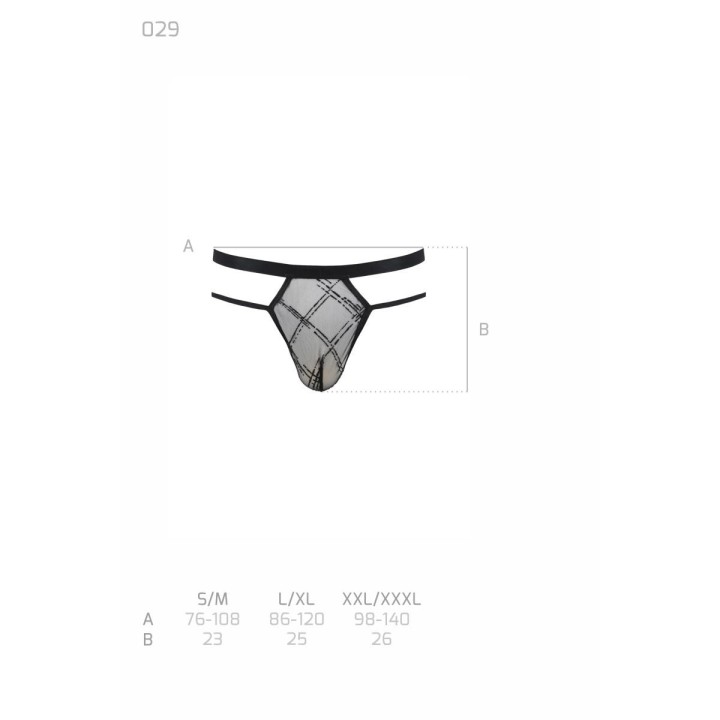 Schwarzer Männer String 029 von Passion | Fesselliebe.de