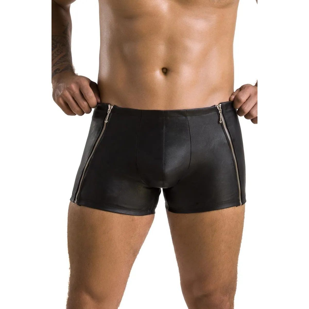 Schwarzer Herren Shorts 049 von Passion | Fesselliebe.de