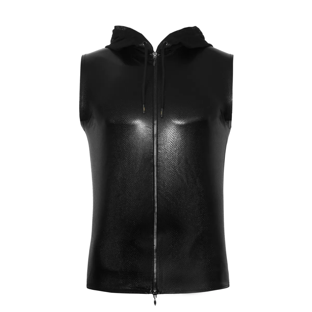 Kapuzenshirt mit Zwei-Wege Zipper H066 von Noir Handmade Alpha Collection | Fesselliebe.de