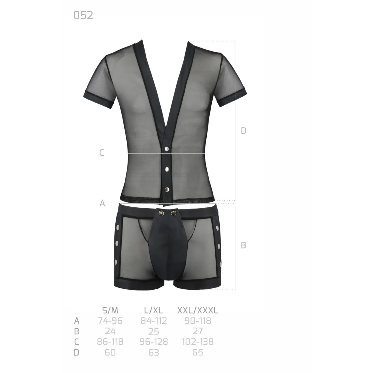 Schwarzes Set 052 von Passion | Fesselliebe.de