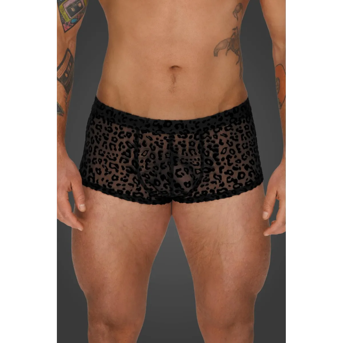 Leopard Flock Shorts H072 von Noir Handmade Aplpha Collection | Fesselliebe.de