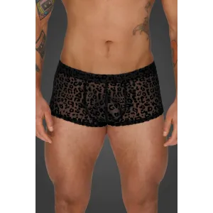 Leopard Flock Shorts H072 von Noir Handmade Aplpha Collection