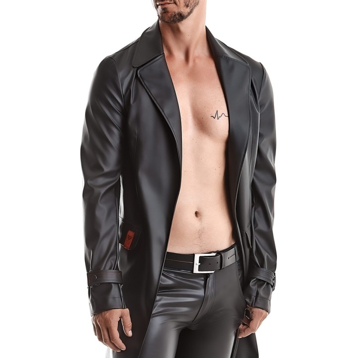 Halblanger Herren Mantel RMMassiomo001 von Regnes Fetish Planet Red Mark 2 | Fesselliebe.de