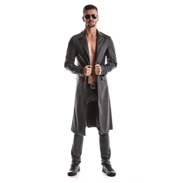 Halblanger Herren Mantel RMMassiomo001 von Regnes Fetish Planet Red Mark 2 | Fesselliebe.de
