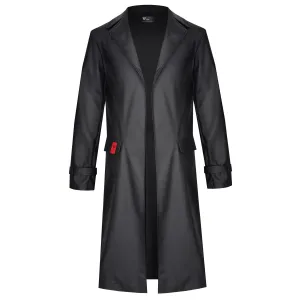 Halblanger Herren Mantel RMMassiomo001 von Regnes Fetish Planet Red Mark 2