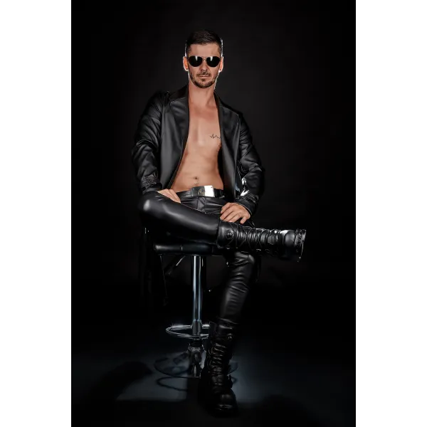 Halblanger Herren Mantel RMMassiomo001 von Regnes Fetish Planet Red Mark 2 | Fesselliebe.de