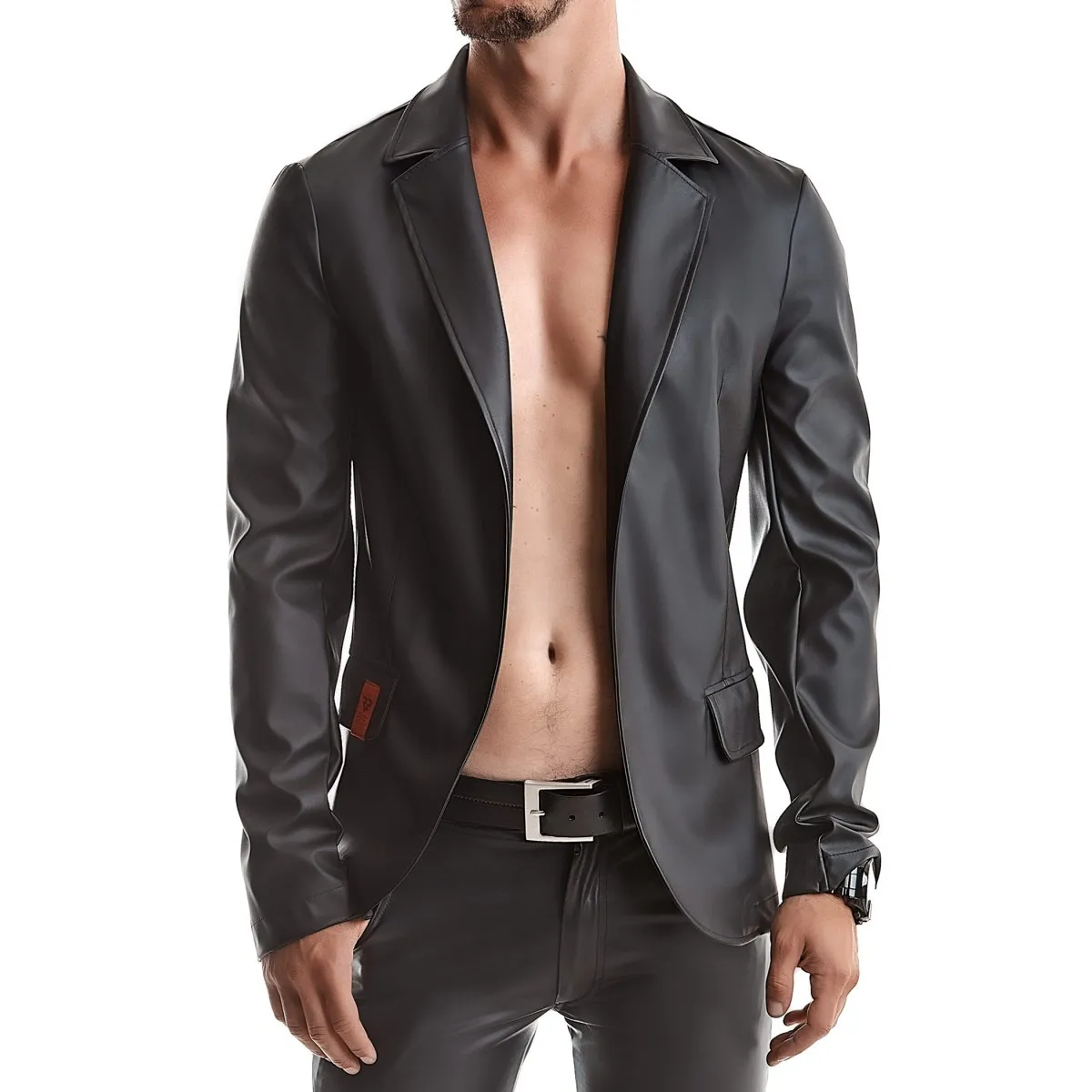 Herren Jacke RMNicola001 schwarz von Regnes Fetish Planet Red Mark 2 | Fesselliebe.de