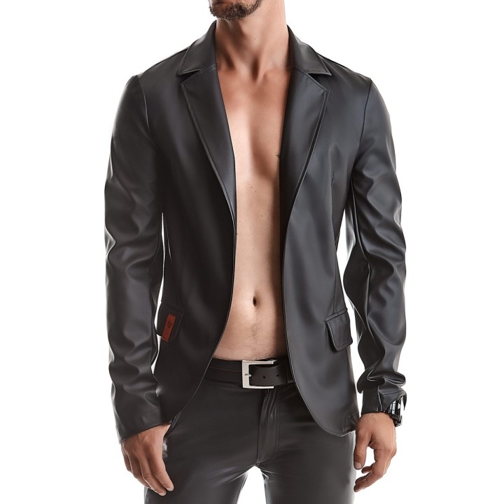 Herren Jacke RMNicola001 schwarz von Regnes Fetish Planet Red Mark 2 | Fesselliebe.de