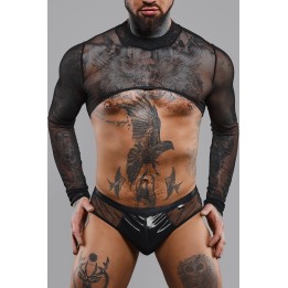Crop Top REGaspar001 schwarz von RFP Razor’s Edge Kollektion | Fesselliebe.de