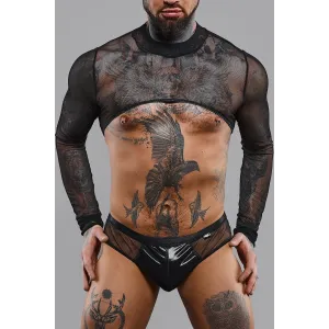 Crop Top REGaspar001 schwarz von RFP Razor’s Edge Kollektion | Fesselliebe.de