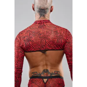 Crop Top RELeonel001 schwarz/rot von RFP Razor’s Edge Kollektion