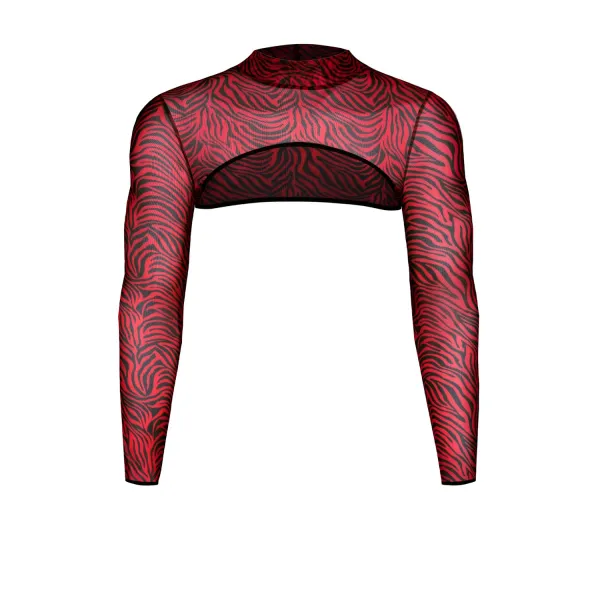 Crop Top RELeonel001 schwarz/rot von RFP Razor’s Edge Kollektion | Fesselliebe.de