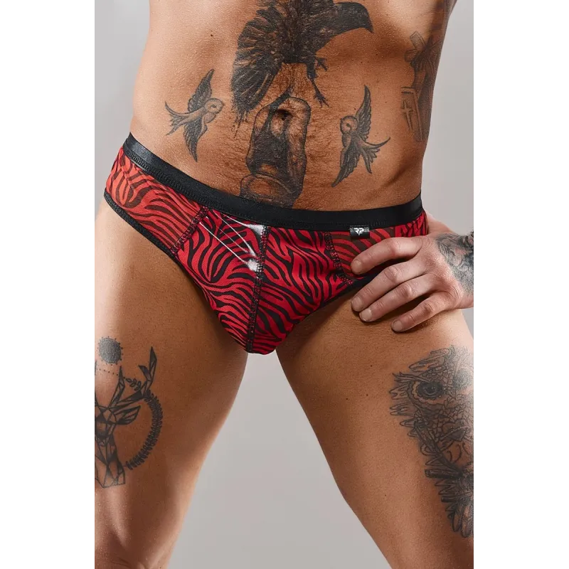 Netz-Slip RESamuel001 schwarz/rot von RFP Razor’s Edge Kollektion | Fesselliebe.de