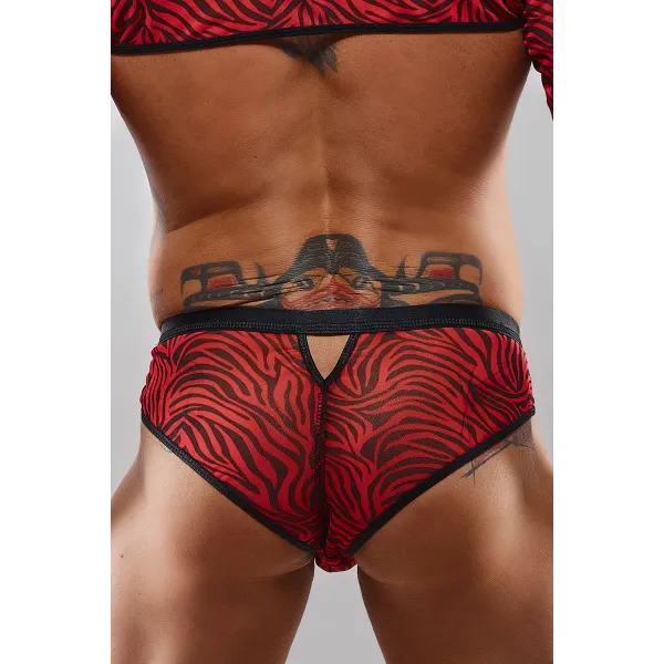 Netz-Slip RESamuel001 schwarz/rot von RFP Razor’s Edge Kollektion | Fesselliebe.de