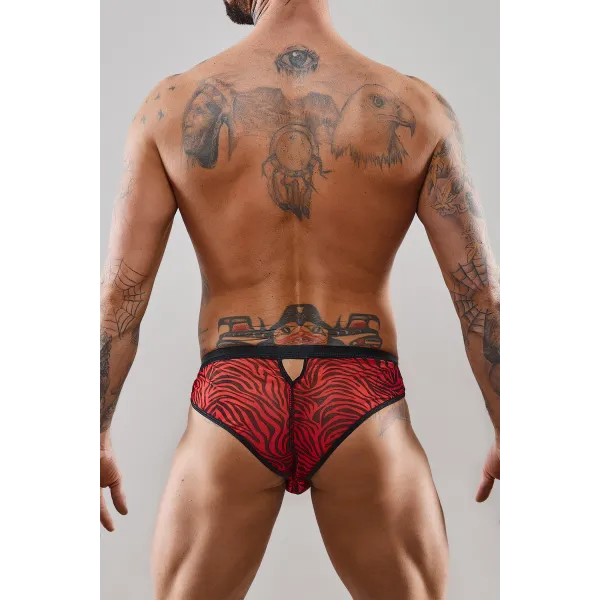 Netz-Slip REAndres001 schwarz/rot von RFP Razor’s Edge Kollektion | Fesselliebe.de