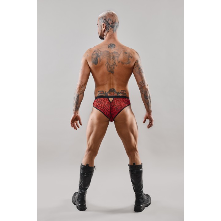 Netz-Slip REAndres001 schwarz/rot von RFP Razor’s Edge Kollektion | Fesselliebe.de