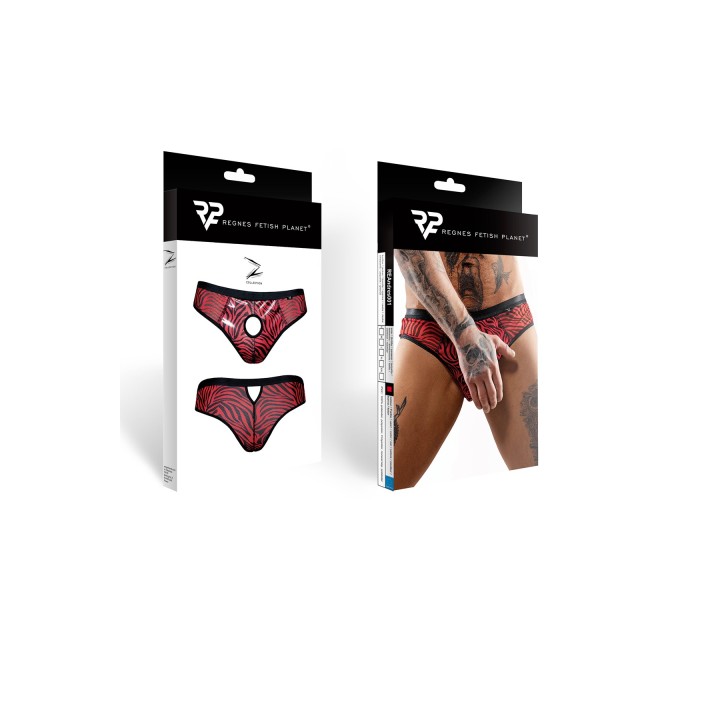 Netz-Slip REAndres001 schwarz/rot von RFP Razor’s Edge Kollektion | Fesselliebe.de