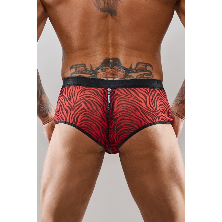 Netz-Slip REFranco001 schwarz/rot von RFP Razor’s Edge Kollektion | Fesselliebe.de