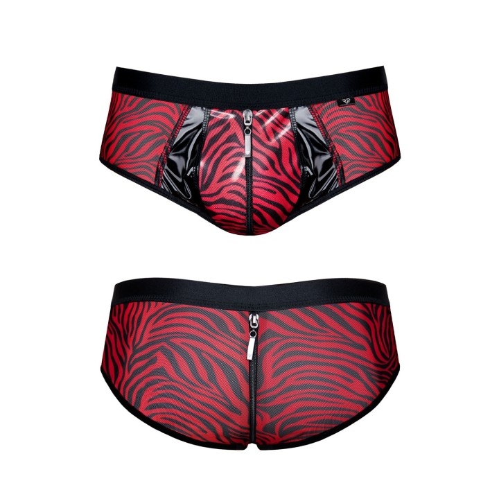 Netz-Slip REFranco001 schwarz/rot von RFP Razor’s Edge Kollektion | Fesselliebe.de