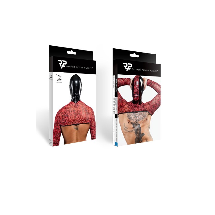 Maske REMaskblack002 schwarz/rot von RFP Razor’s Edge Kollektion | Fesselliebe.de
