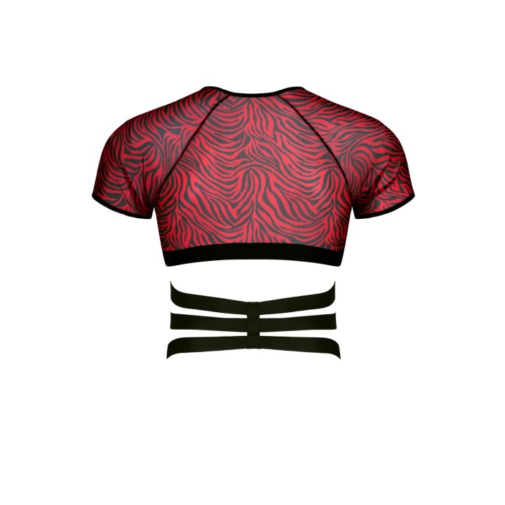 Harness T-Shirt RERodrigo001 schwarz/rot von RFP Razor’s Edge Kollektion | Fesselliebe.de