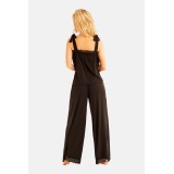 Schwarzer 2-teilger Pyjama KA922334 von Kalimo | Fesselliebe.de