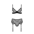 Schwarzes 3-teilges Set PA596621 von Passion