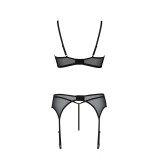 Schwarzes 3-teilges Set PA596621 von Passion | Fesselliebe.de