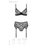 Schwarzes 3-teilges Set PA596621 von Passion | Fesselliebe.de