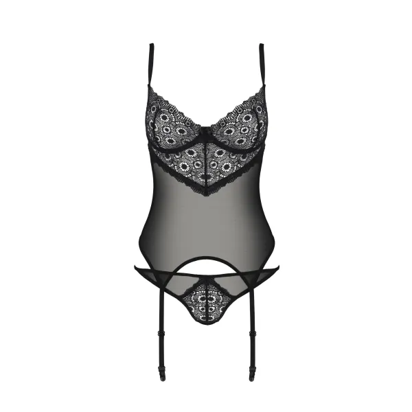Schwarzes Corset PA596657 von Passion | Fesselliebe.de