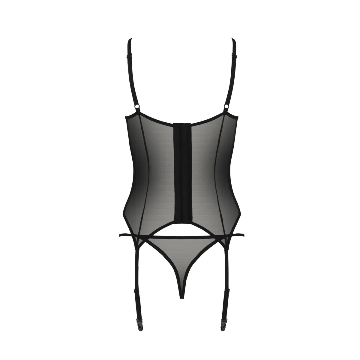 Schwarzes Corset PA596657 von Passion | Fesselliebe.de