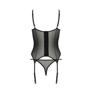 Schwarzes Corset PA596657 von Passion