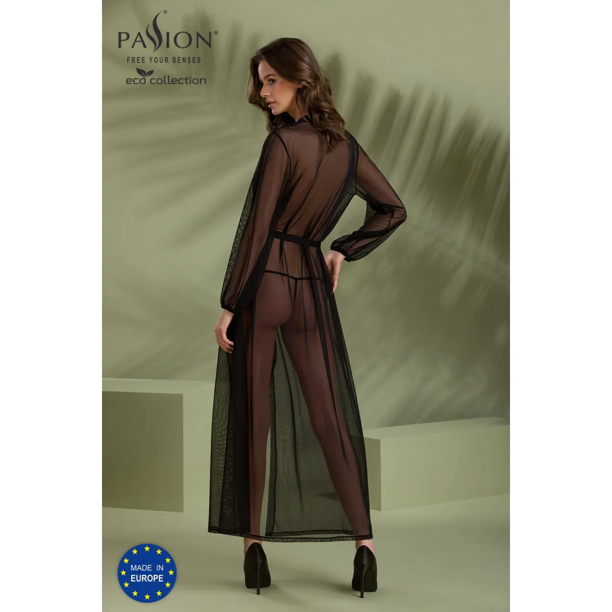 Schwarzes Peignoir PA596660 von Passion | Fesselliebe.de